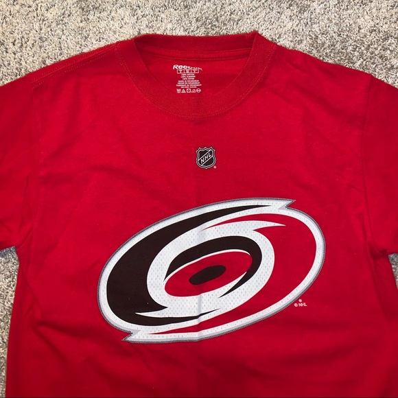 Reebok Carolina Hurricanes Hockey Red Shirt size S - Picture 5 of 8